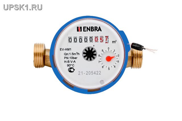 Счётчик учёта горячей воды ENBRA EV-AM L110 D15 B, без сгонов