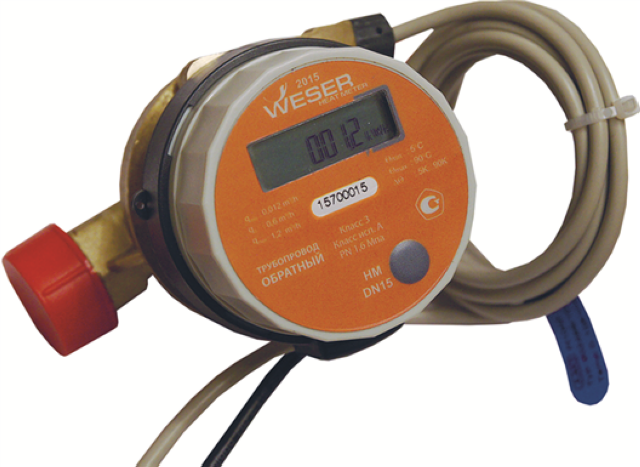 Квартирный теплосчетчик Везер Ду 20 мм 2,5 м3/ч М-BUS выходом г.Санкт ...